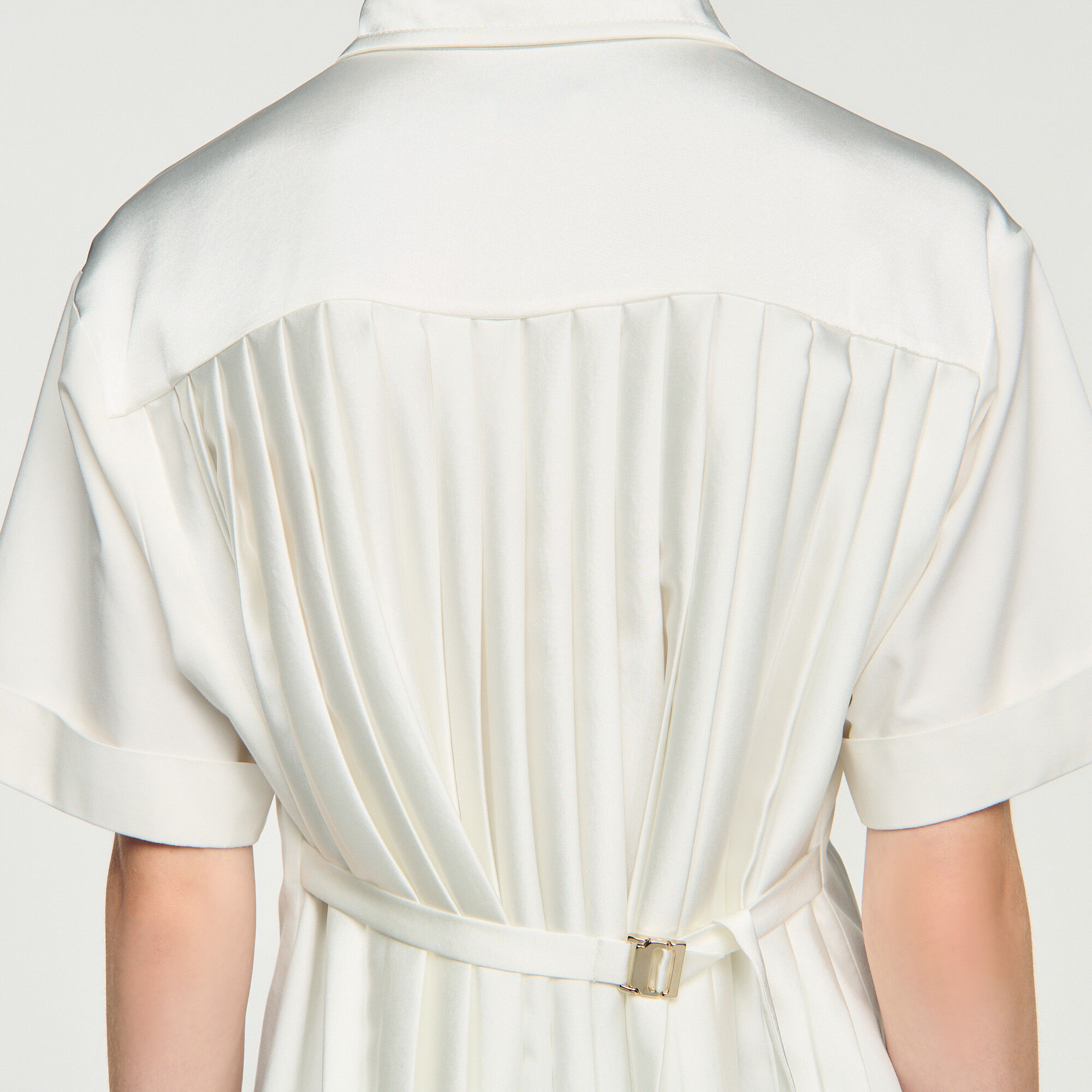 Camisa con espalda plisada - Mujer | Sandro