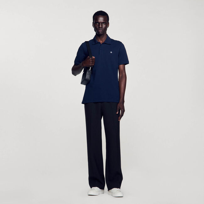 Polo con parche Square Cross