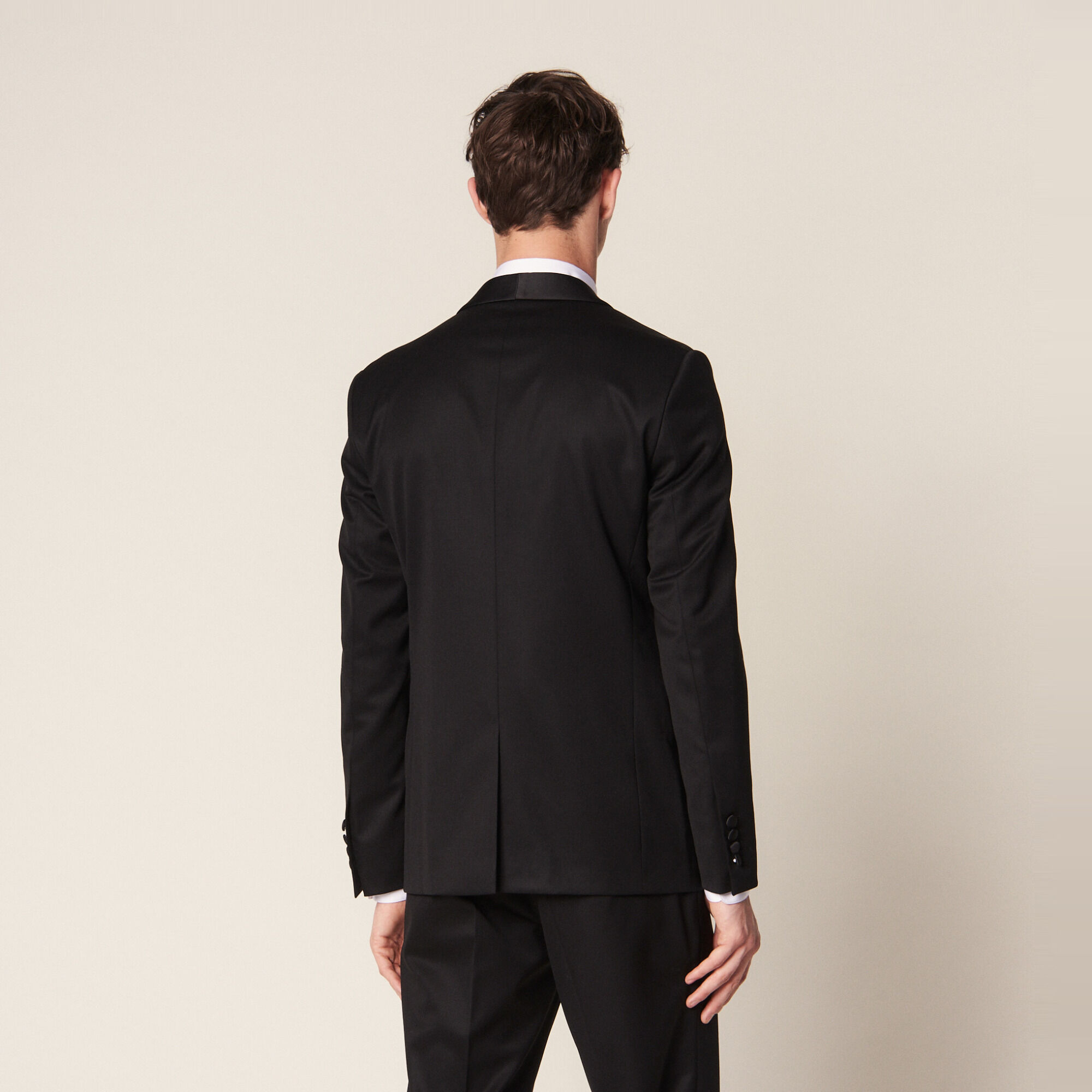 Chaqueta de esmoquin de grain de poudre