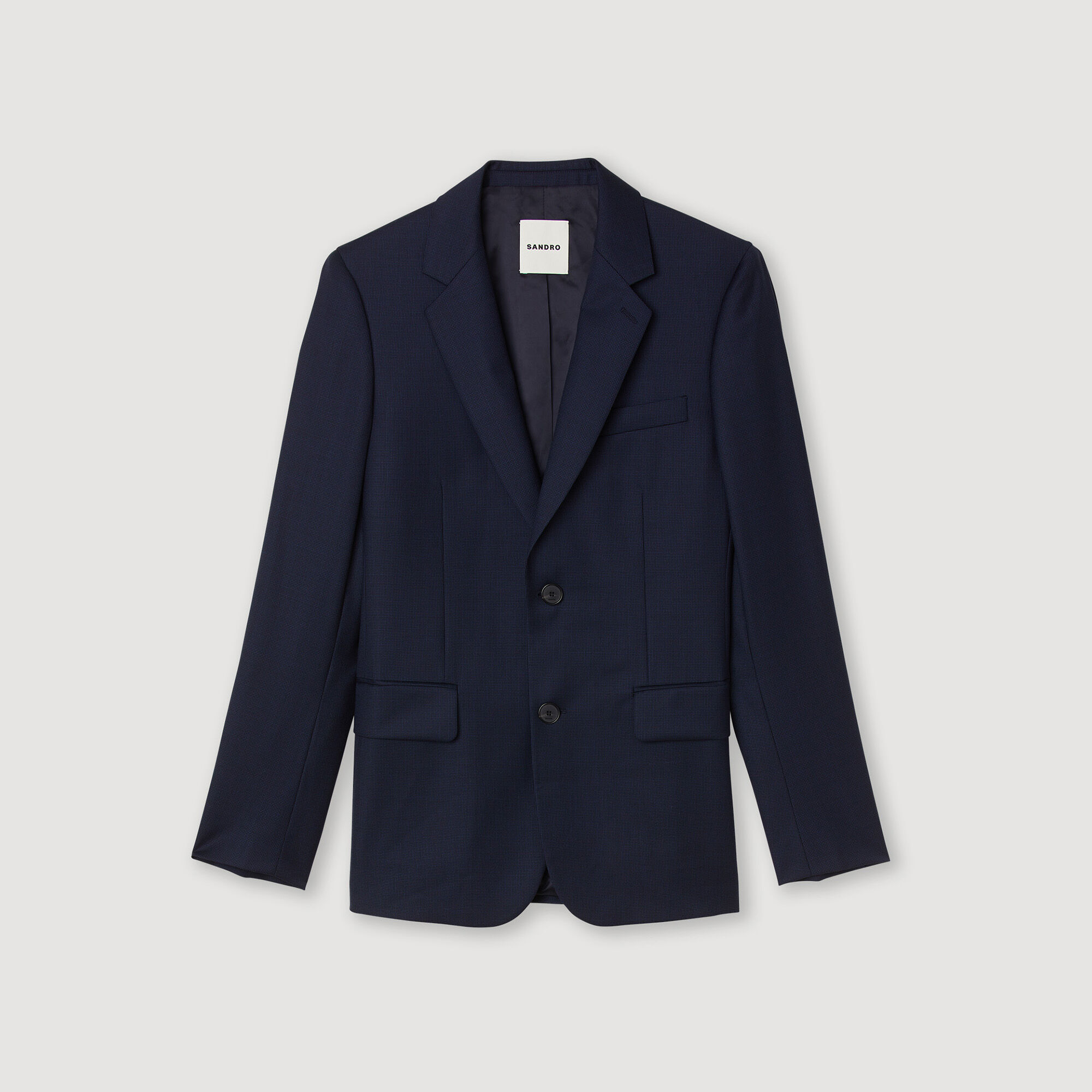 Chaqueta de traje de lana virgen