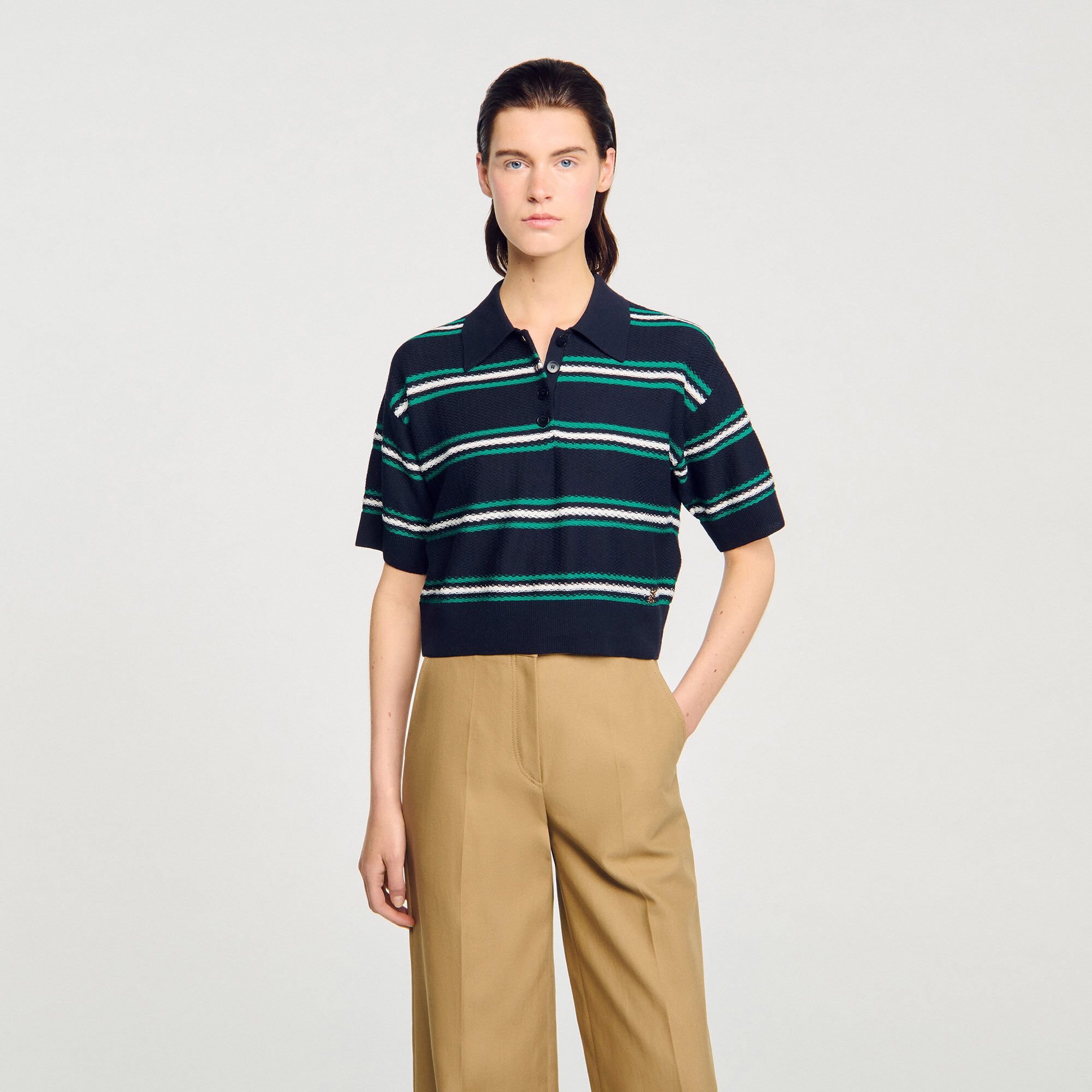 Jersey con cuello de polo