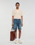 Pantalón corto de denim elástico