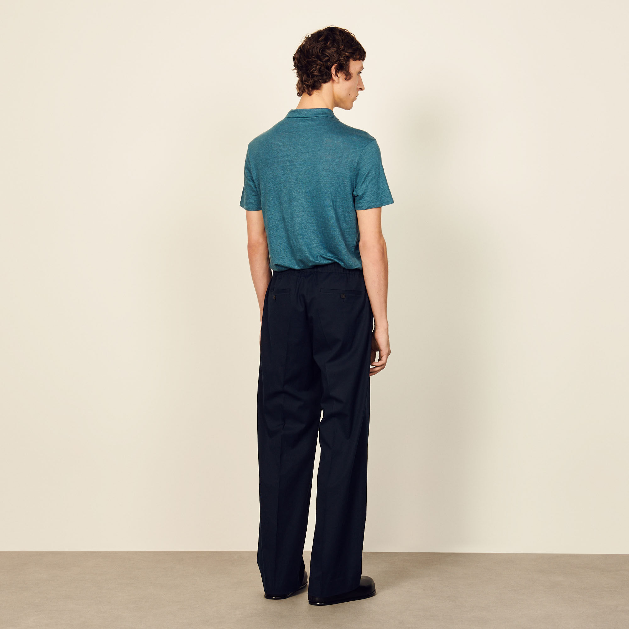 Pantalón ancho de algodón orgánico