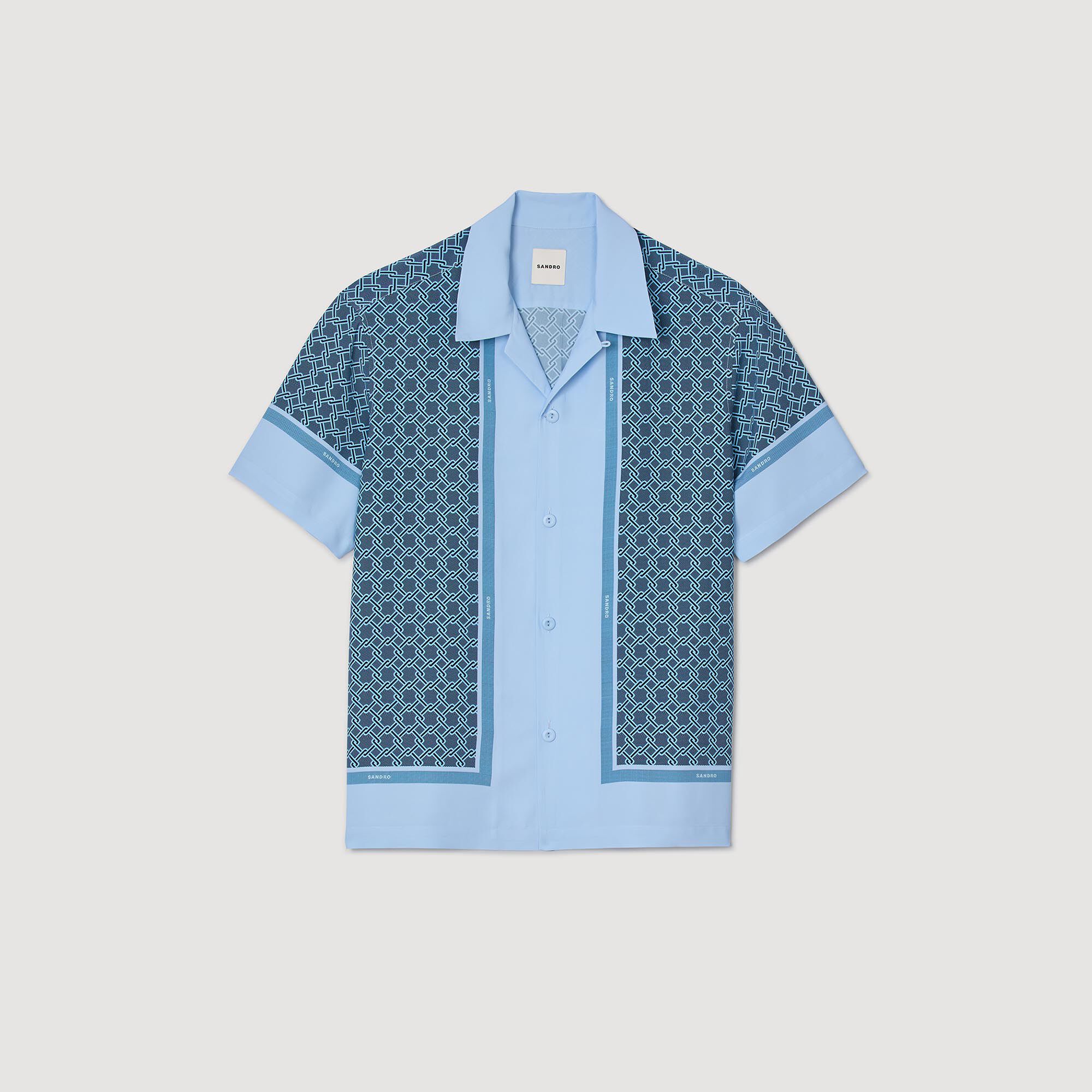 Camisa estampada de manga corta