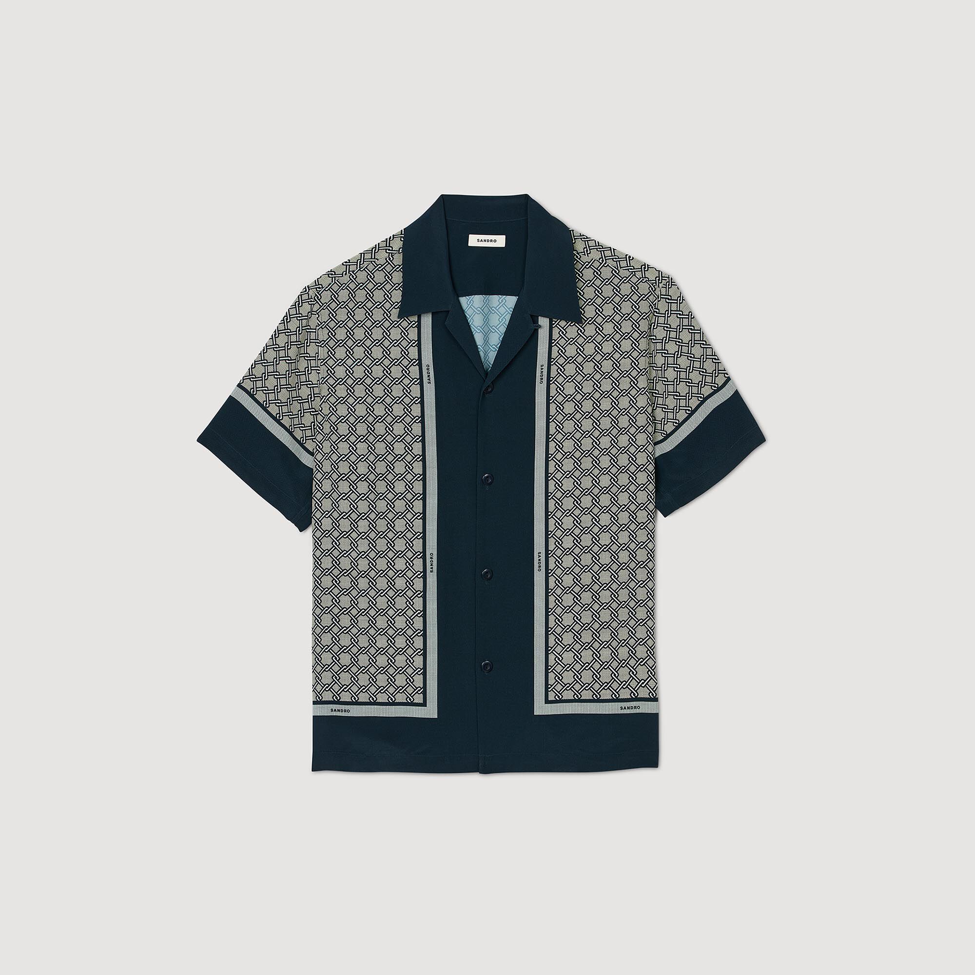 Camisa estampada de manga corta