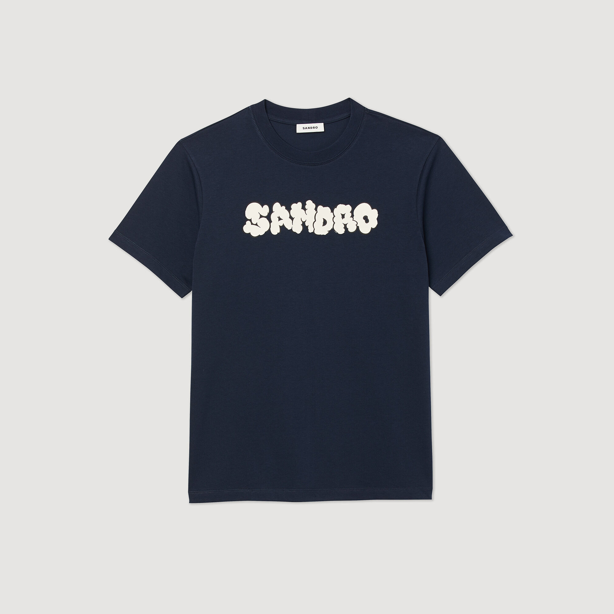 Camiseta con bordado Sandro
