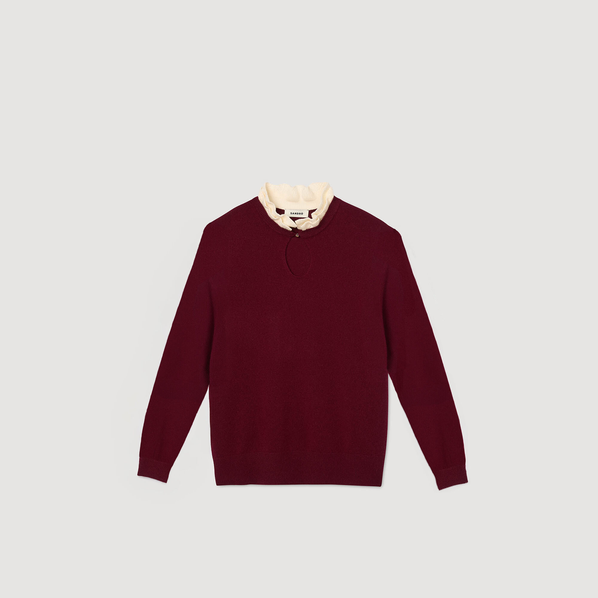 Jersey con cuello con volante