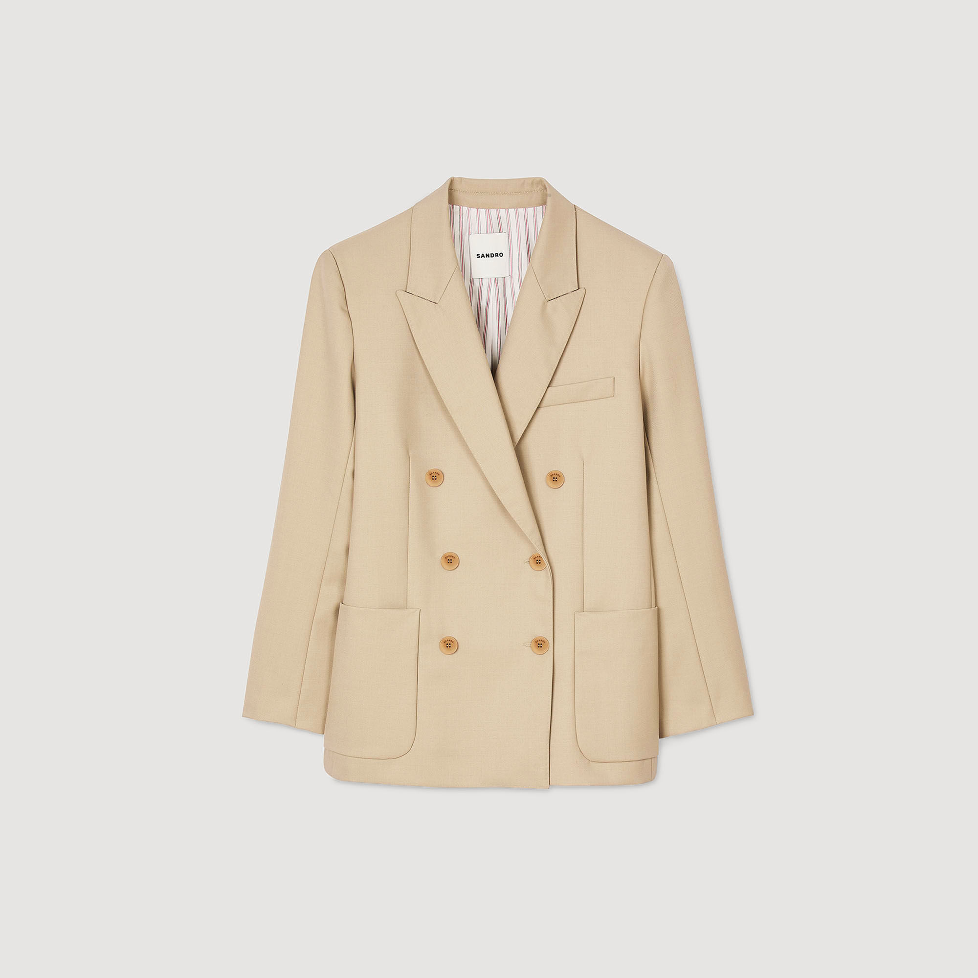 Chaqueta con botonadura cruzada