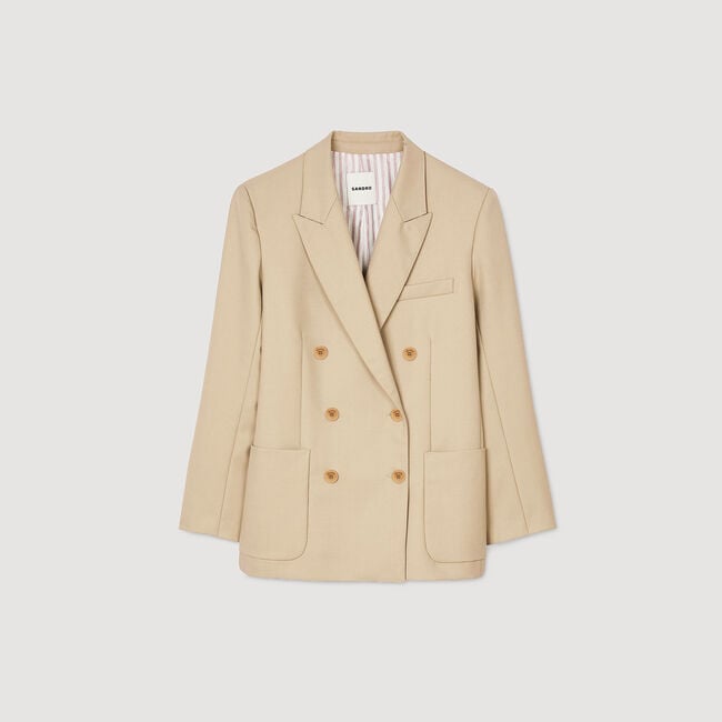 Chaqueta con botonadura cruzada