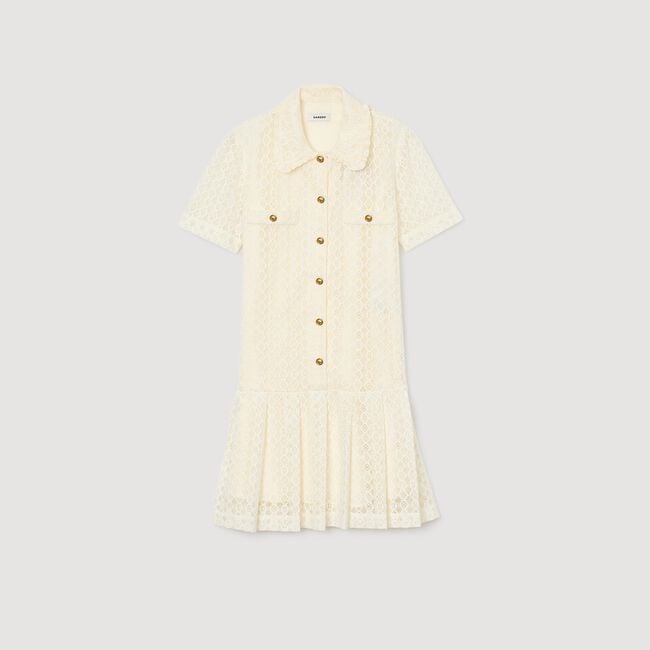 Vestido corto de encaje
