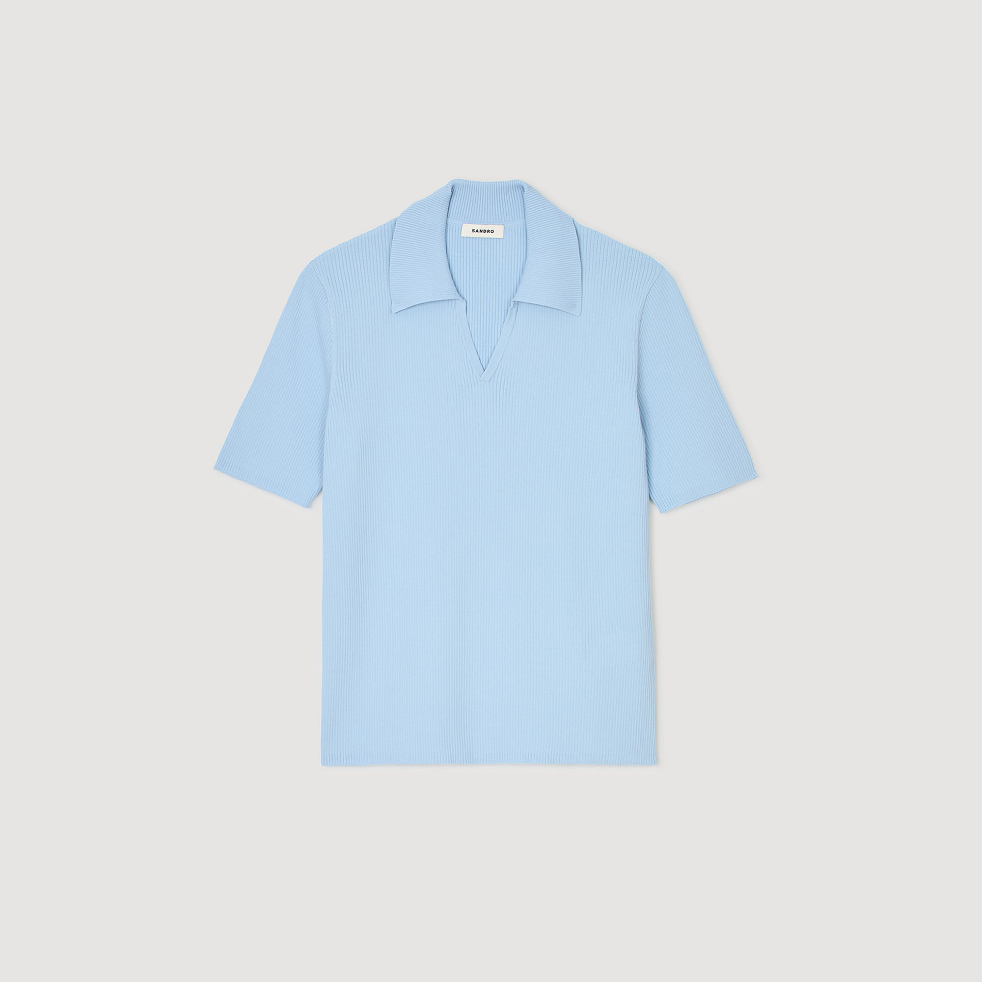 Polo de punto de canalé