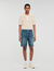 Pantalón corto de denim elástico
