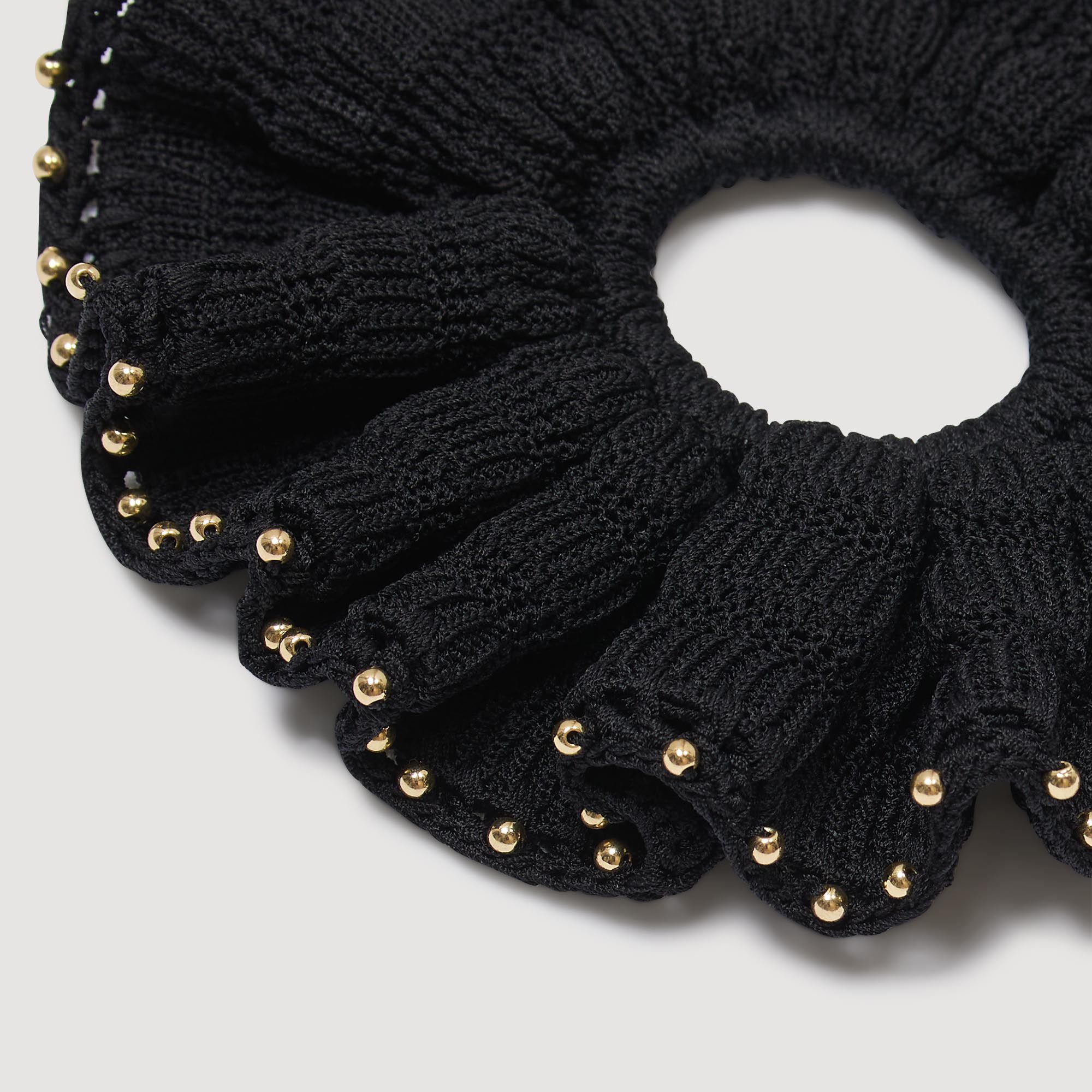 Coletero de crochet perlado