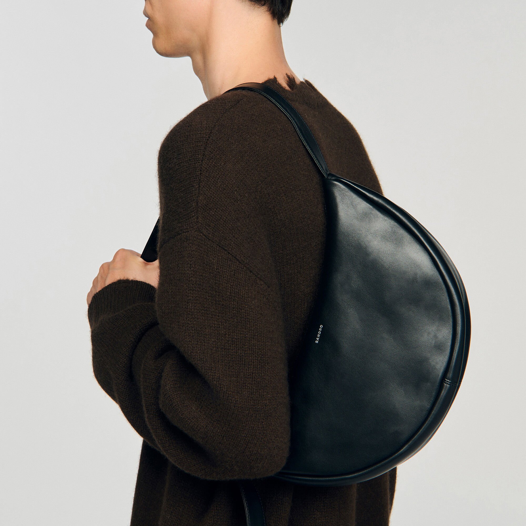 Bolso hobo pequeño de cuero