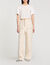 Camiseta cropped con pedrer&iacute;a - Mujer | Sandro