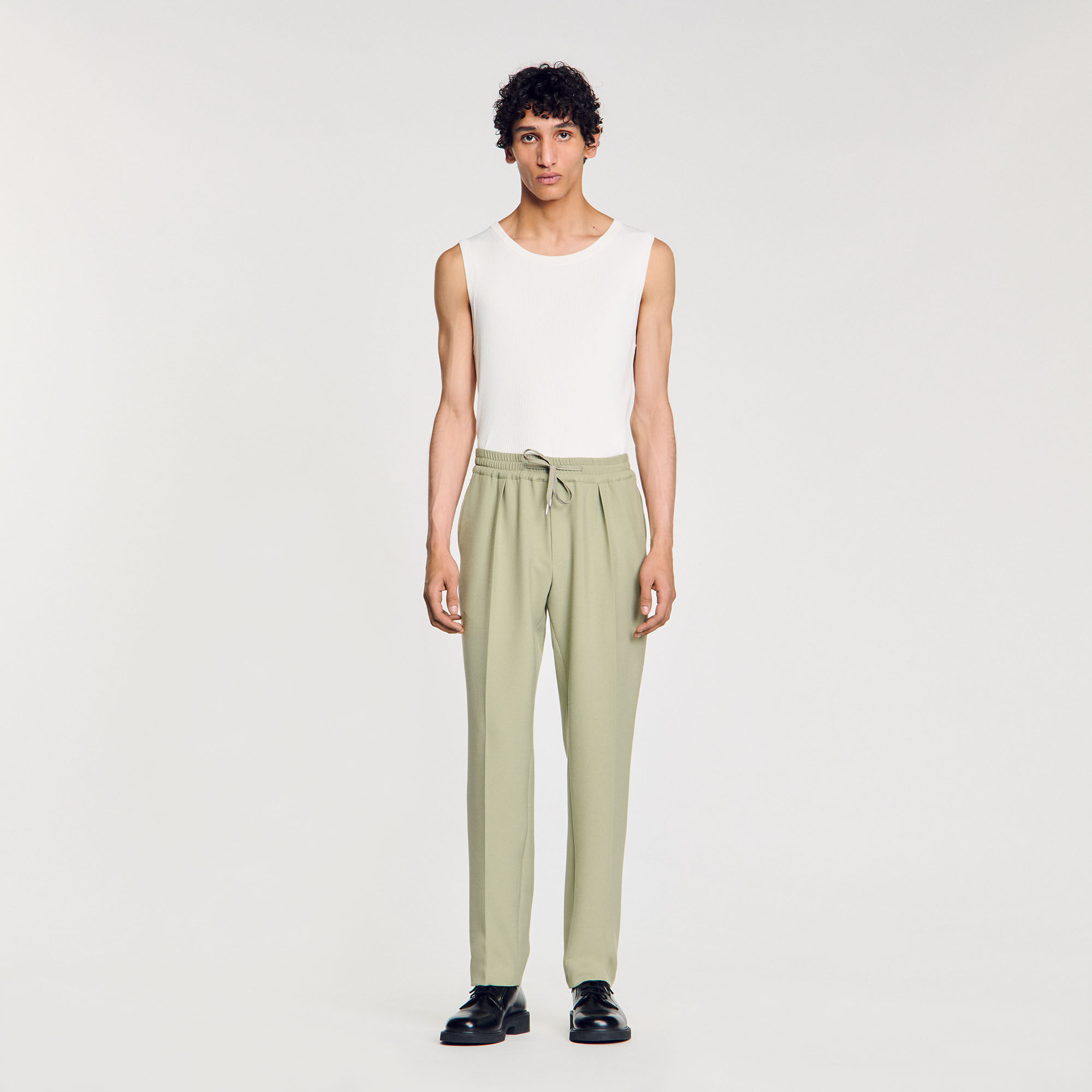Pantalón recto elástico