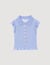 Camiseta fruncida a rayas