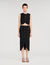 Falda midi con botones