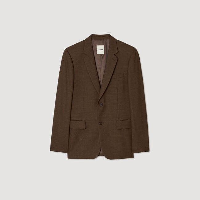 Chaqueta de traje de lana