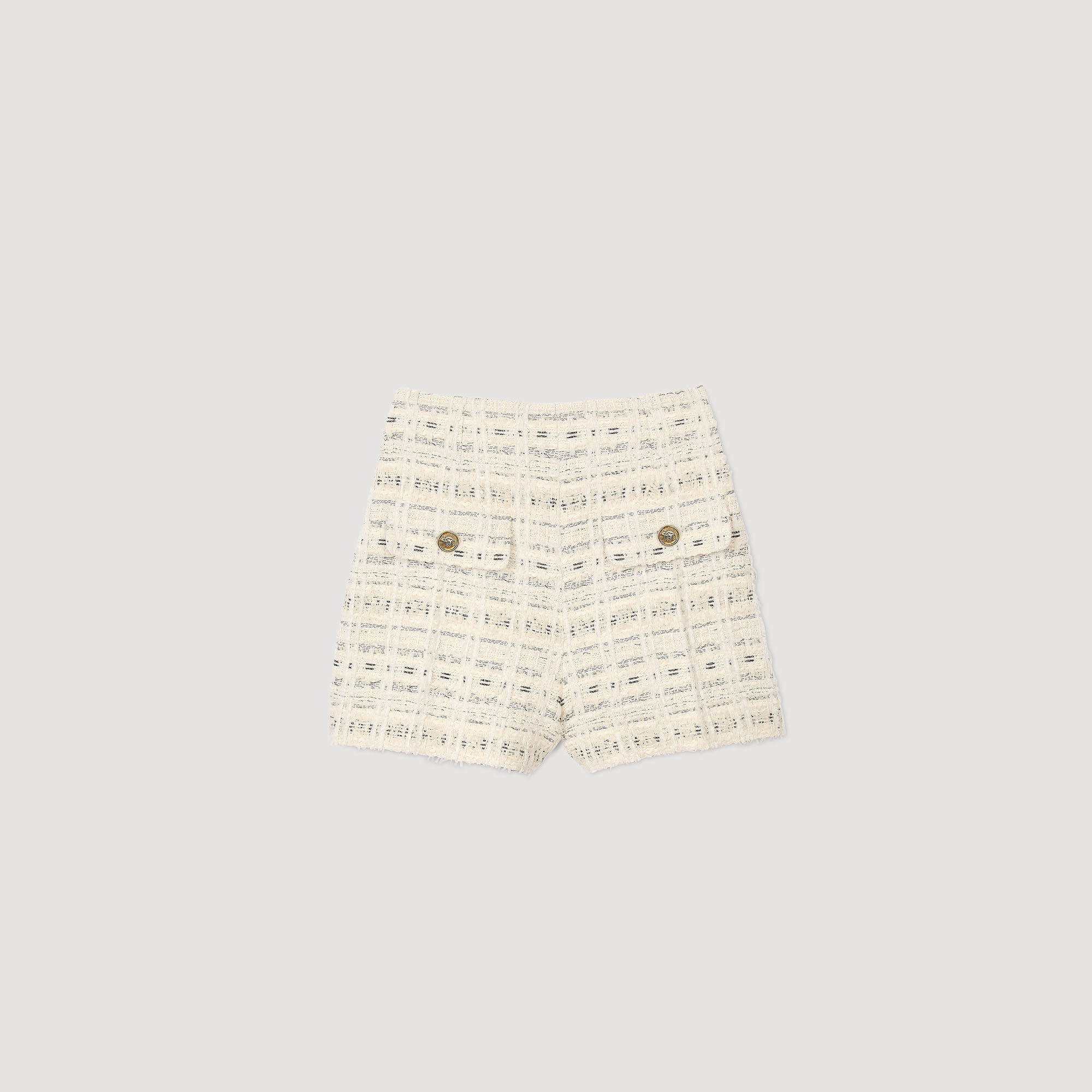 Short de tweed de fantasía