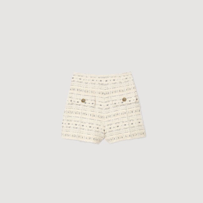 Short de tweed de fantasía