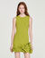 Vestido corto de punto con flores