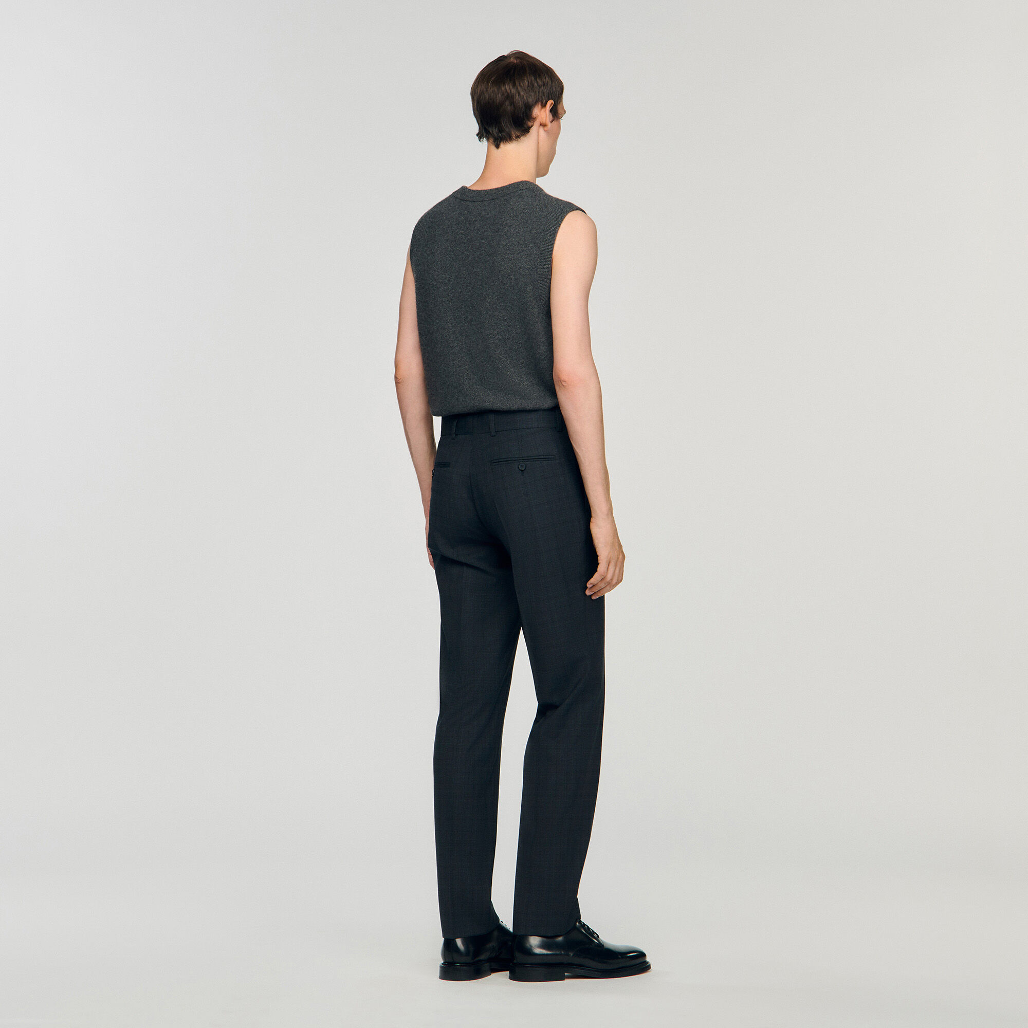 Pantalón de lana a cuadros