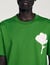Camiseta con parche de flor