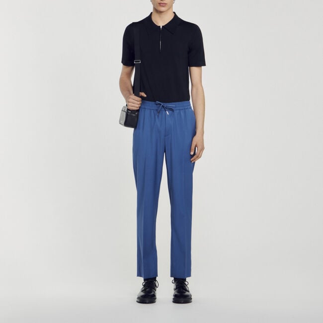Pantalón recto elástico