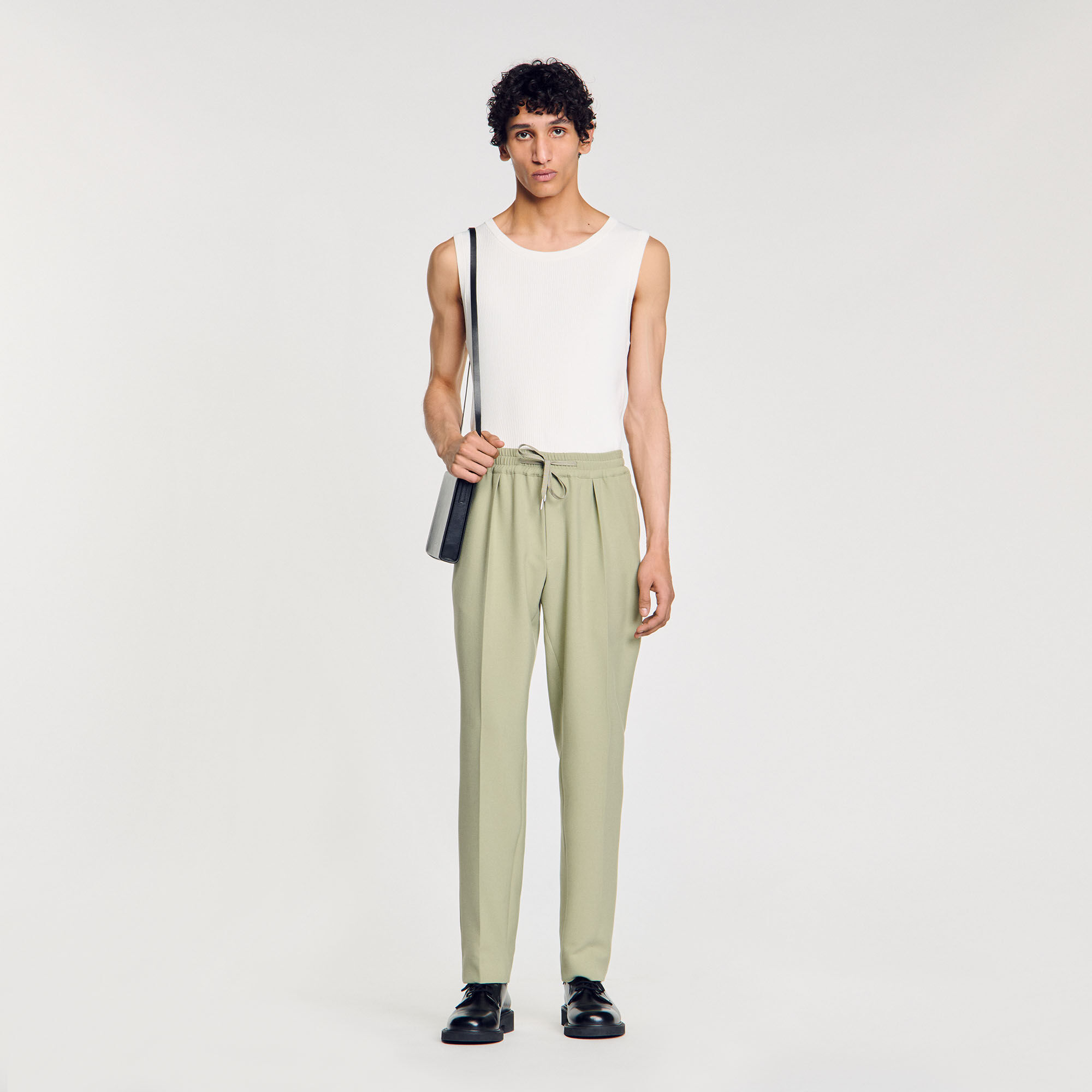Pantalón recto elástico