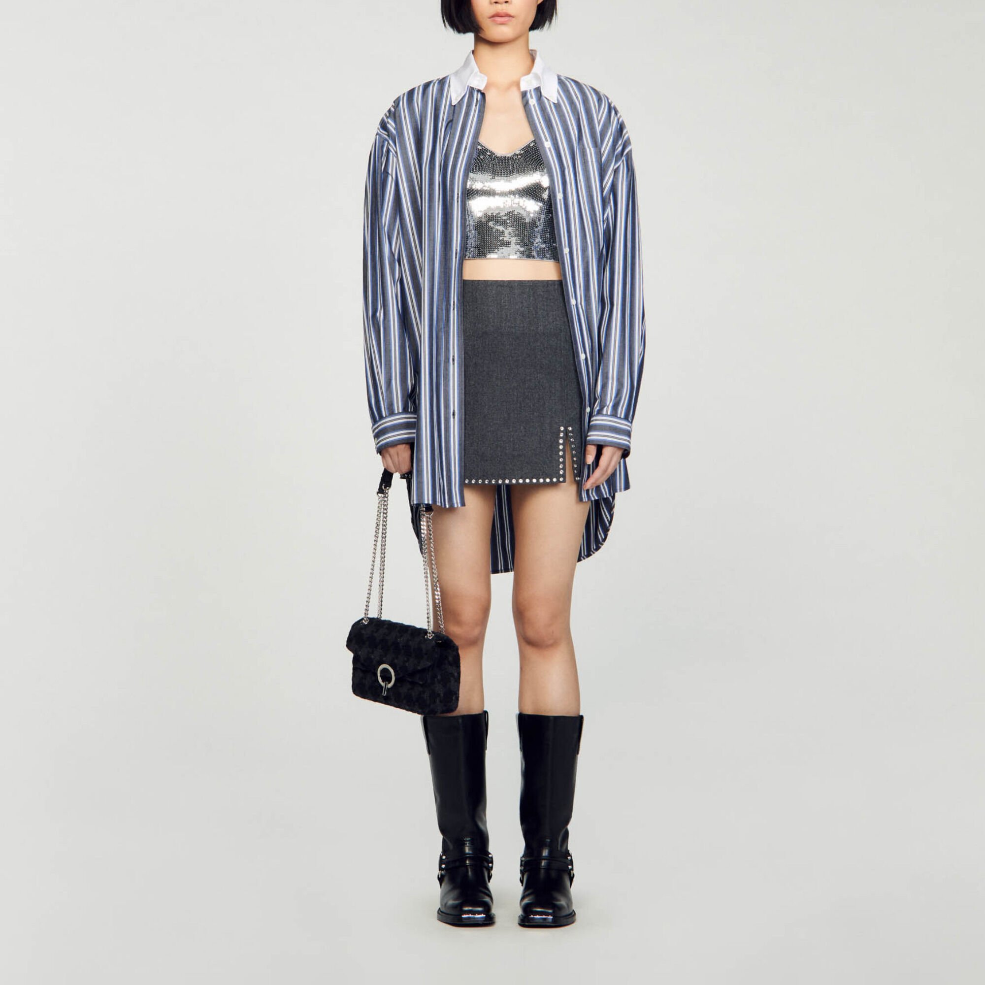 Camisa sobredimensionada a rayas