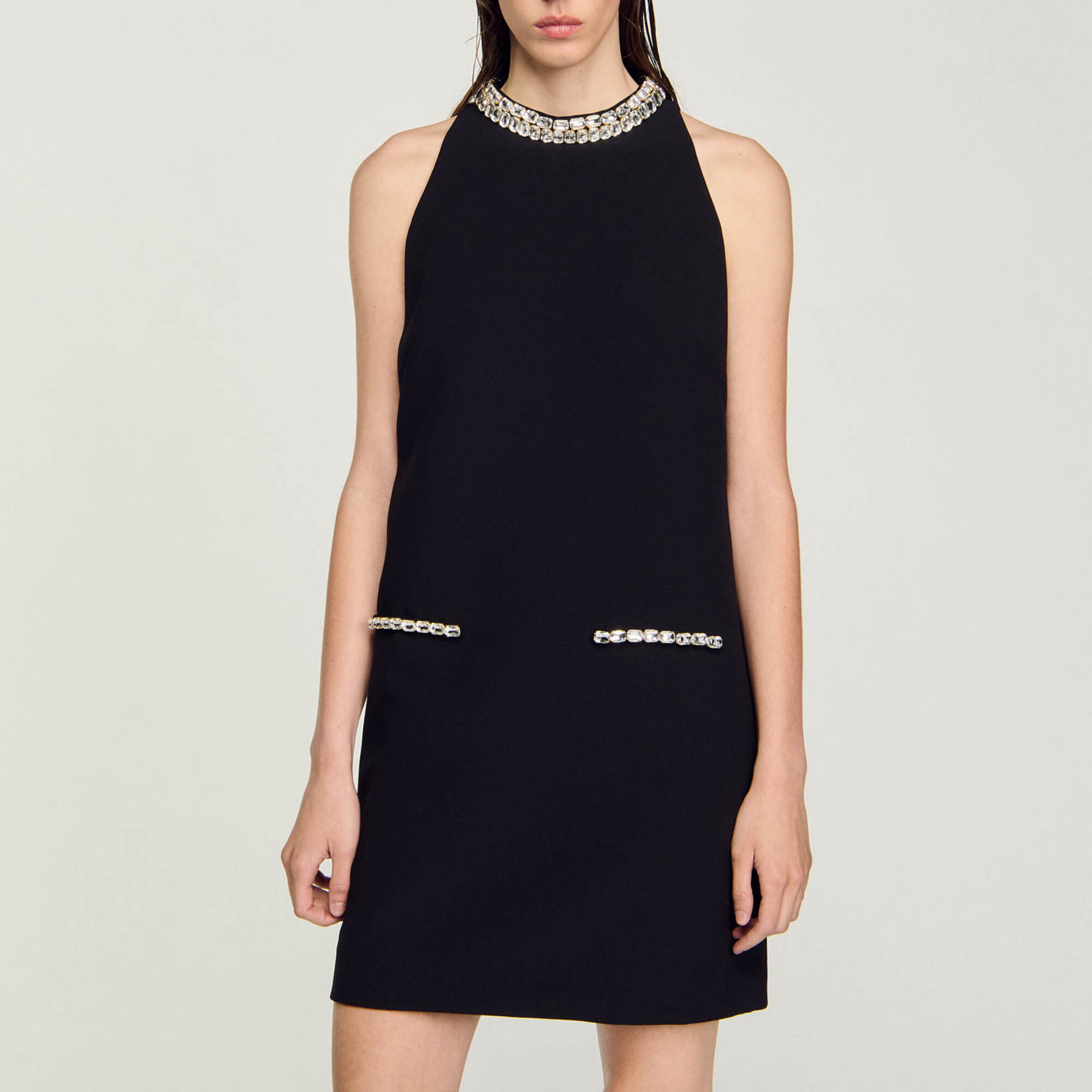 Vestido con strass - Mujer | Sandro