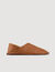Slippers de cuero granulado