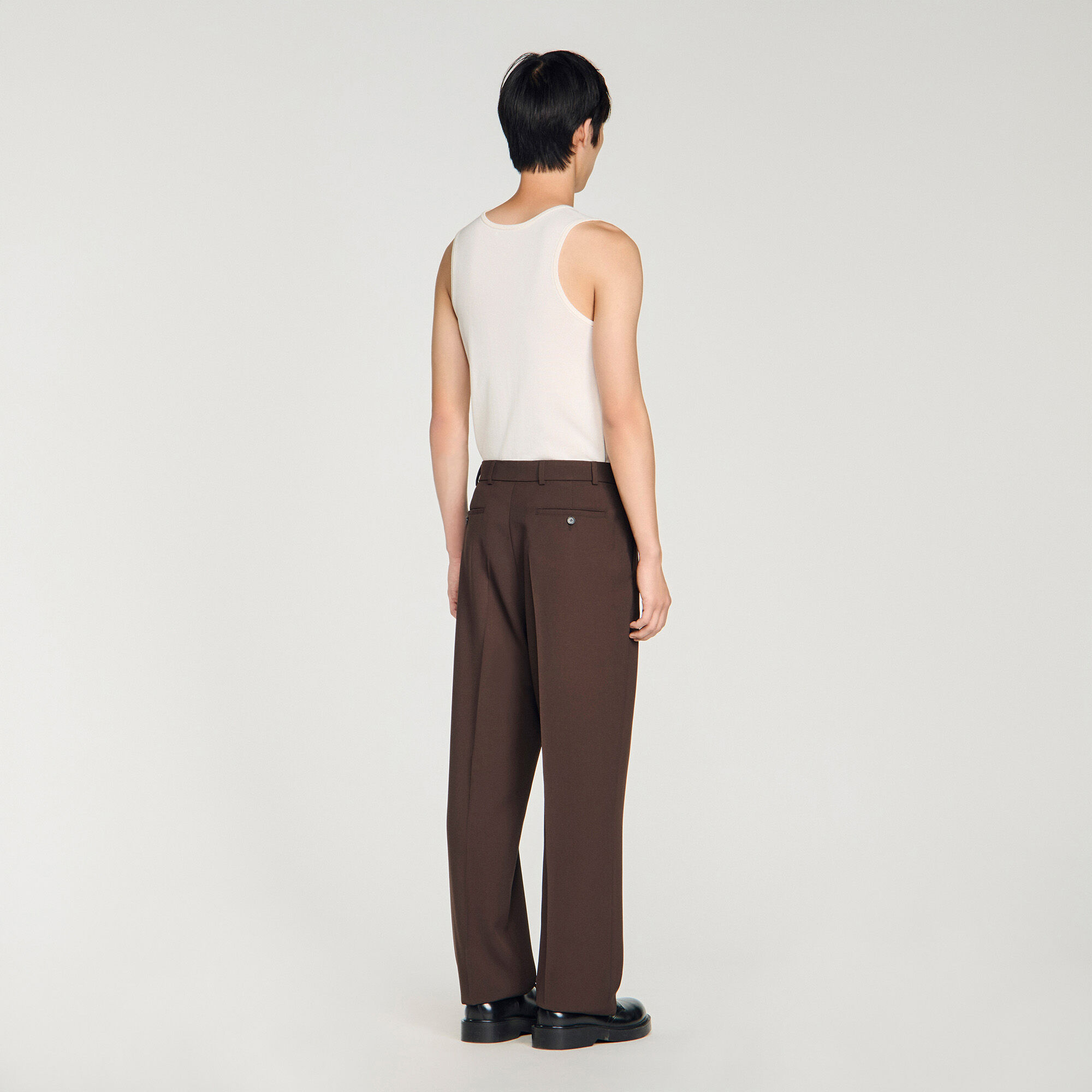 Pantal&oacute;n oversize de lana