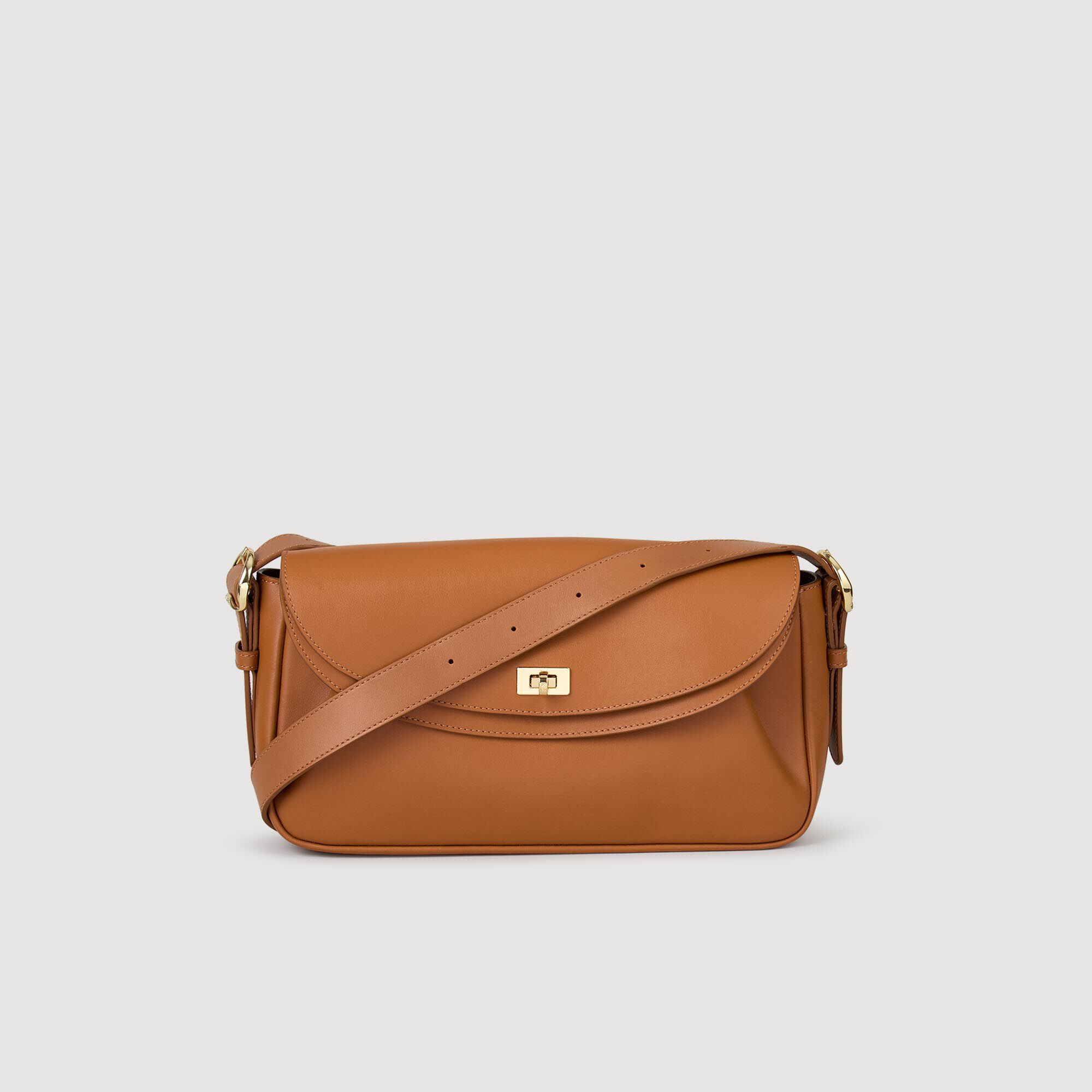 Bolso de cuero liso Le Mambo