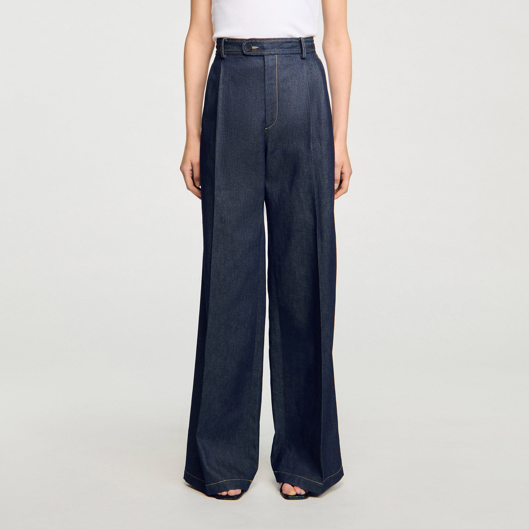 Pantalón de traje de denim