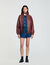Cazadora de cuero oversize