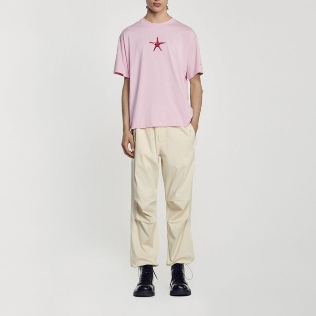 Camiseta con estampado estrella de mar