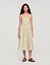 Vestido largo floreado de tirantes