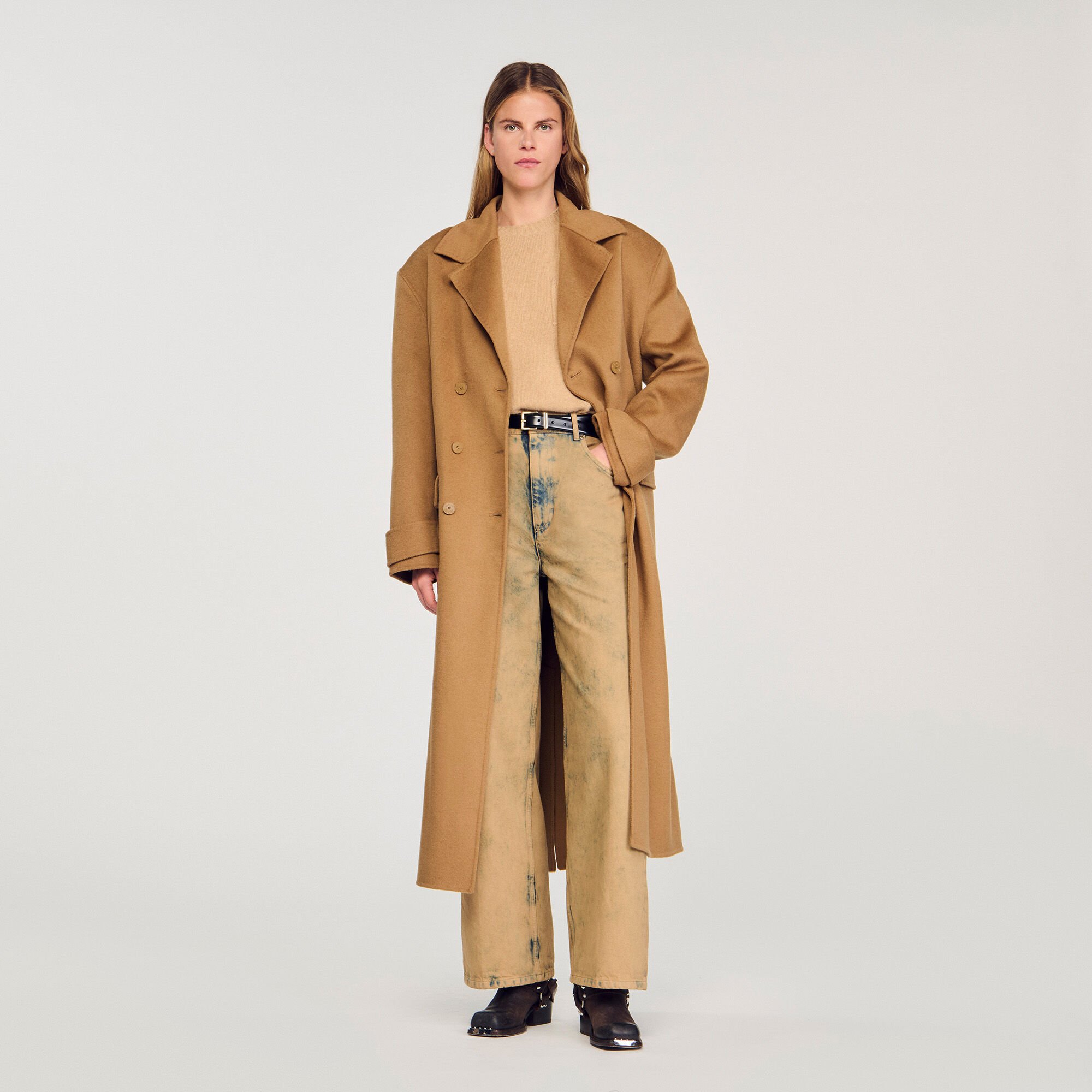 Abrigo oversize de lana