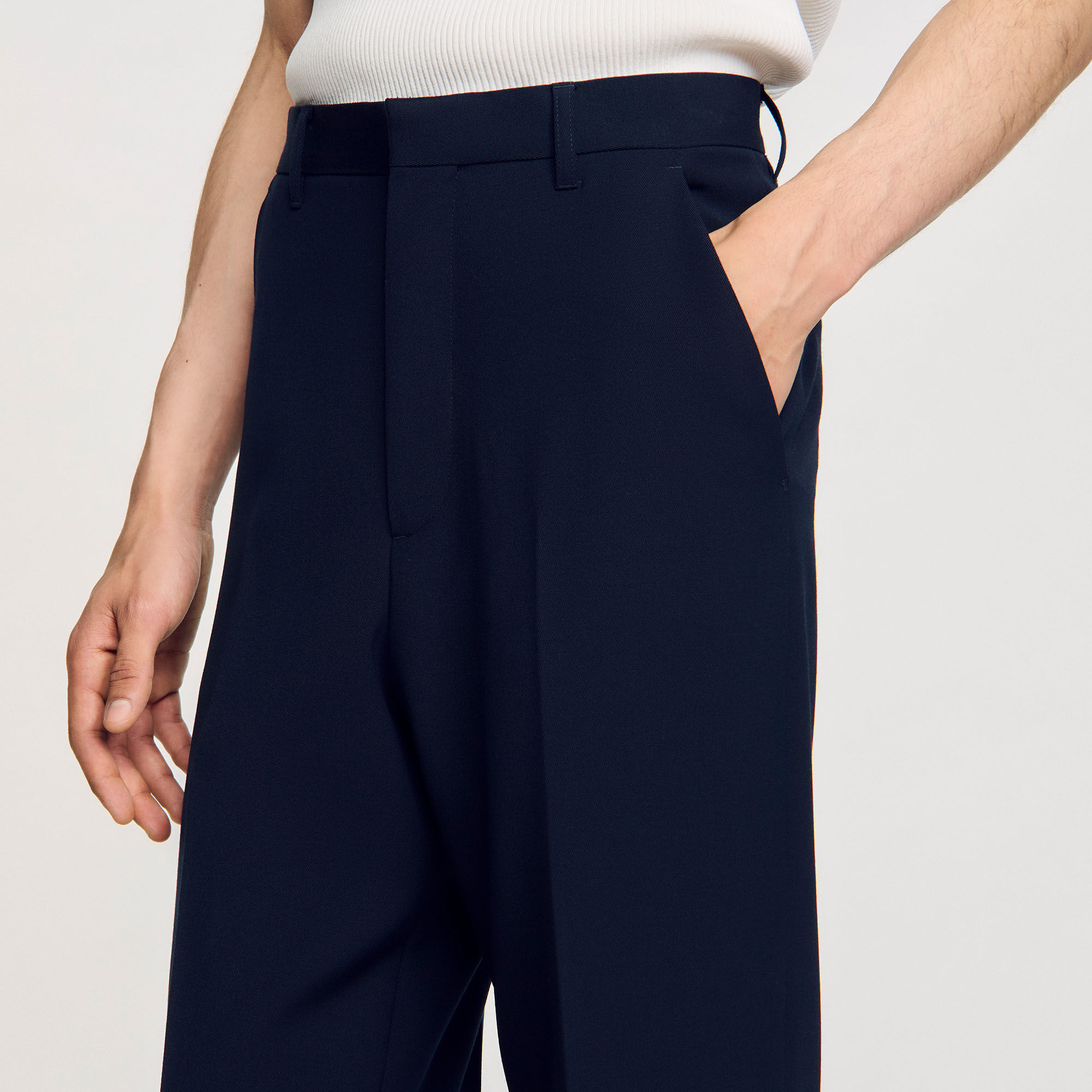 Pantalón de traje de lana