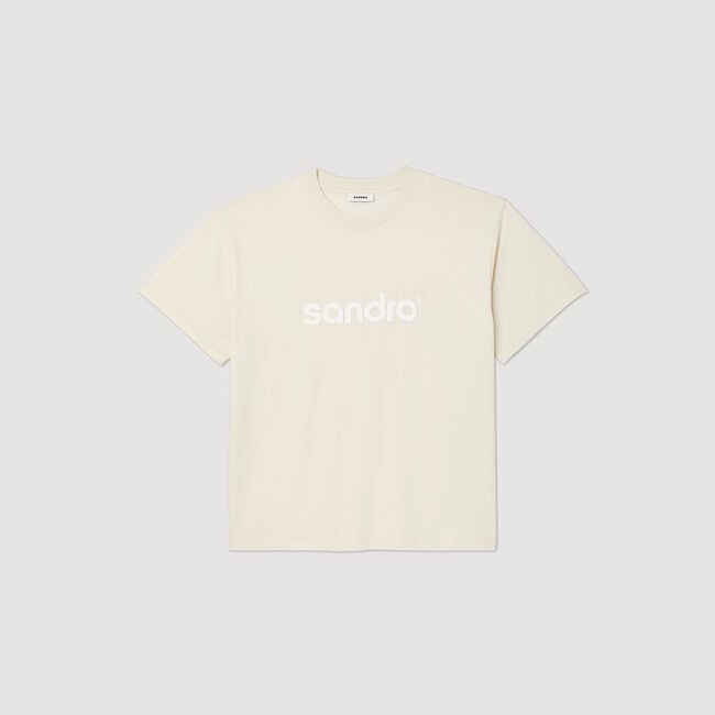 Camiseta oversize con logotipo