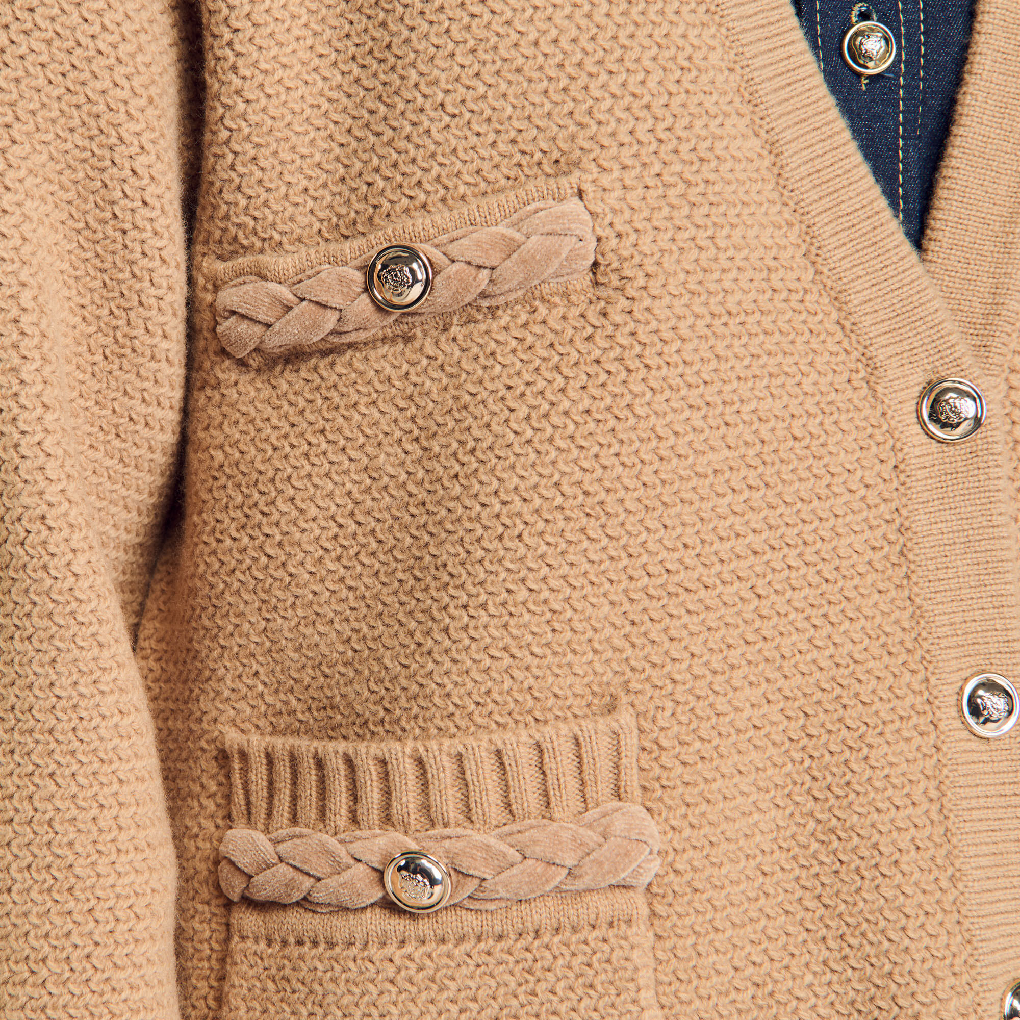 Cárdigan largo de lana