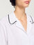 Camisa con cuello de ganchillo