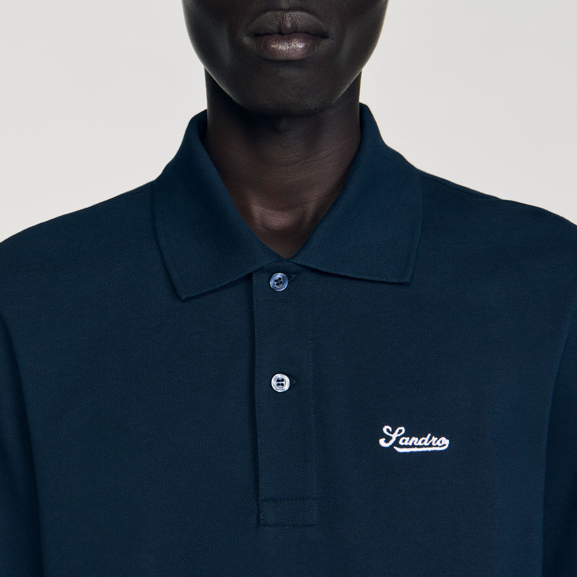 Polo de piqué de algodón
