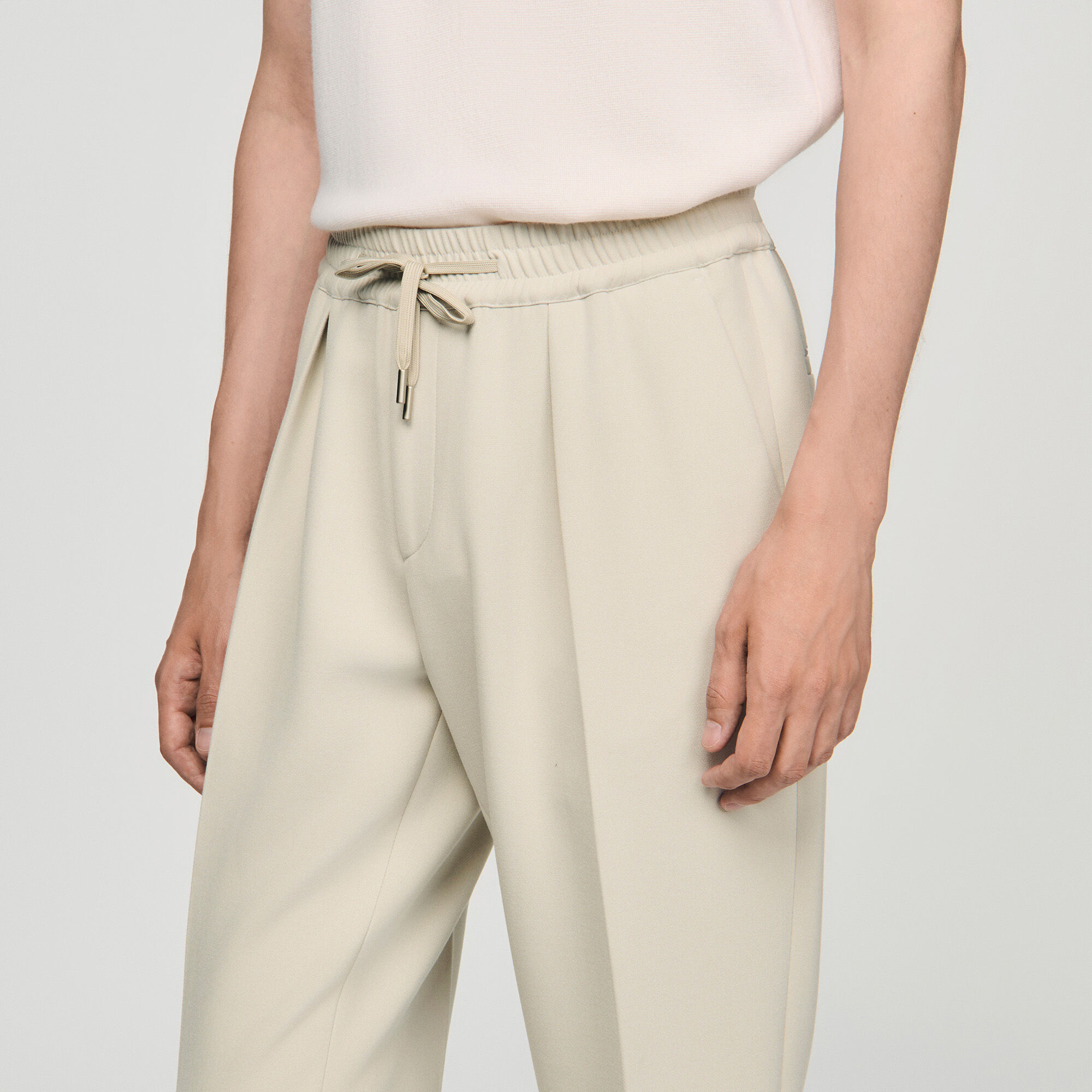 Pantalón recto elástico