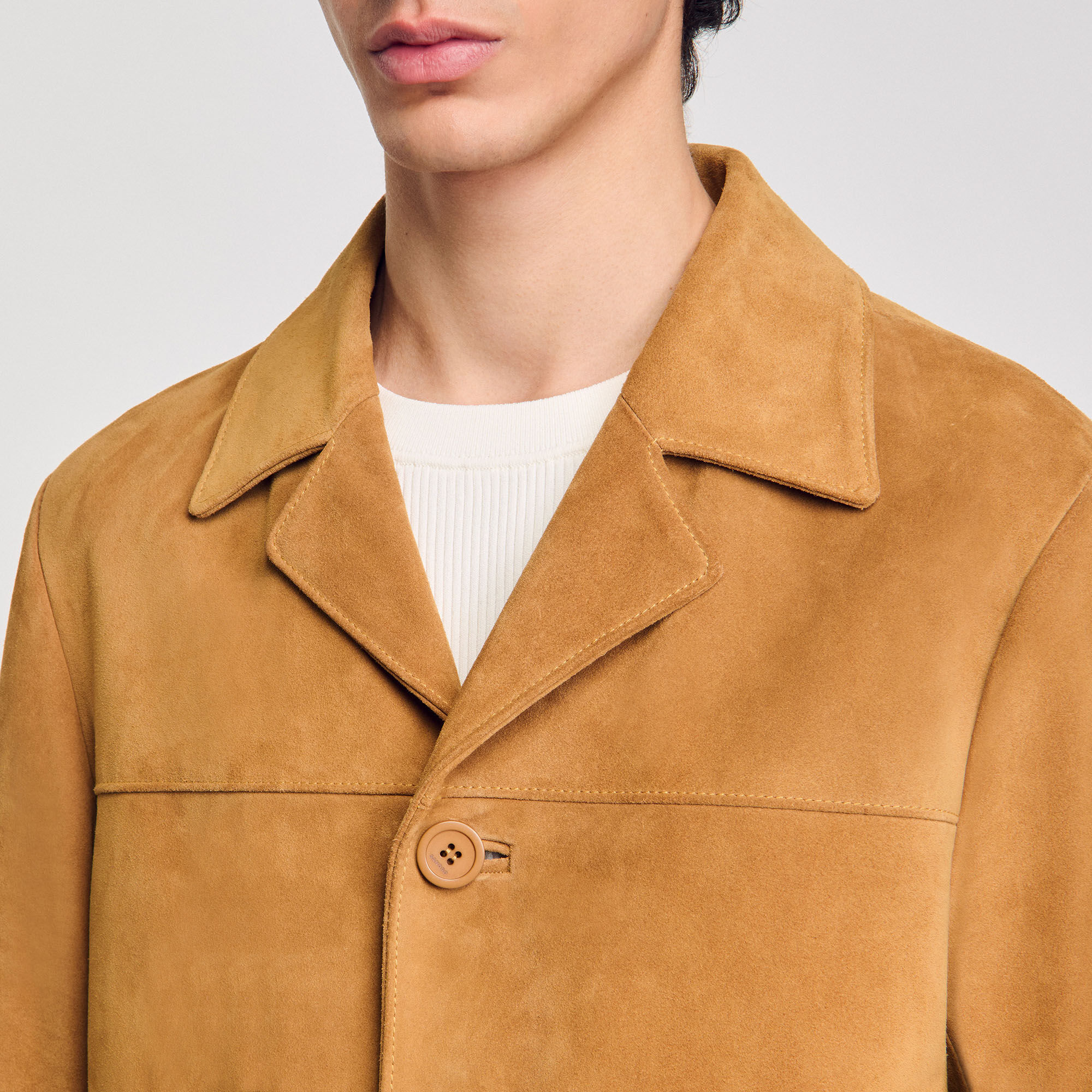 Chaqueta de serraje