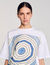 Camiseta con estampado de espirales