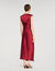 Vestido largo con cuello en V
