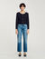Chaqueta con cuello de pedrería
